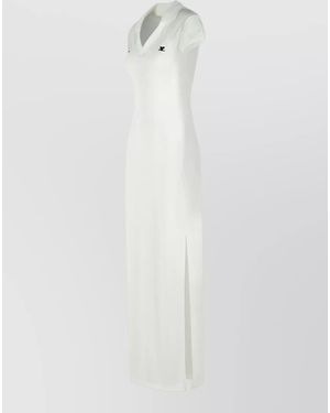 Courreges Polo Maxi Dress - White
