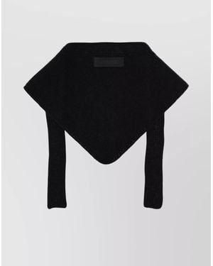Jacquemus Alpaca Wool Scarf - Black