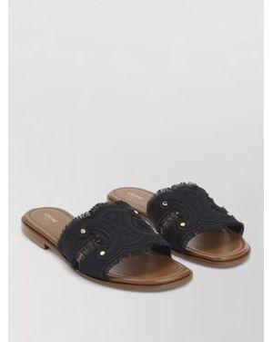 Celine Fringed Mules - Multicolor