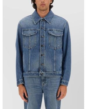 Fendi Denim Regular-Fit Jacket - Blue