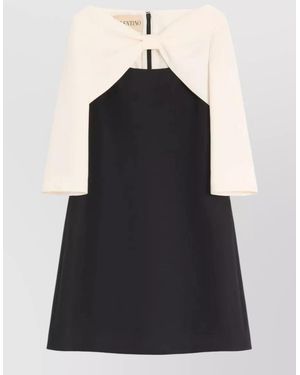 Valentino Garavani Silk Knee-Length Dress - Black