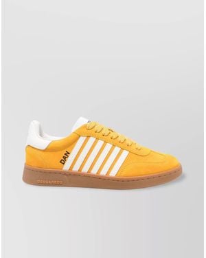 DSquared² Leather Low-Top Sneakers - Orange