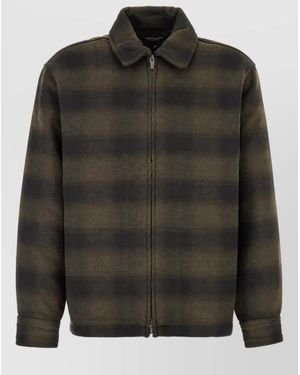 Carhartt Checked Single-Breasted Jacket - Black