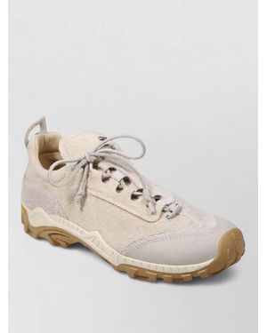 Our Legacy Leather Low-Top Trainers - Natural