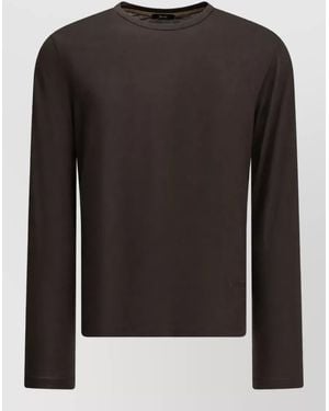 Herno Wool Round-Neck T-Shirt - Black