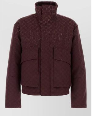 Gucci Padded Bomber Jacket - Purple