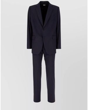 Dries Van Noten Single Breasted Suit - Blue