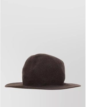 Borsalino Round Crown Wool Blend Cloche Hat - Brown