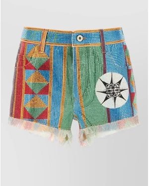 Loewe High Waist Denim Shorts Summer Edition - Blue