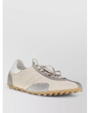Maison Margiela Leather Low-Top Trainers - Natural