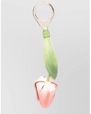 Christian Louboutin Leather Tulip Bag Charm - Green