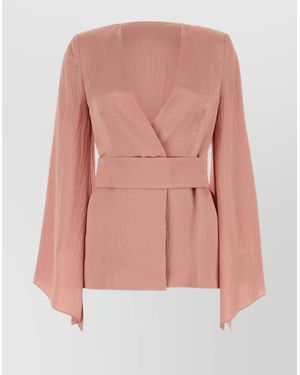 Max Mara Amato Teddy Fabric Hood With Belt in Brown | Lyst