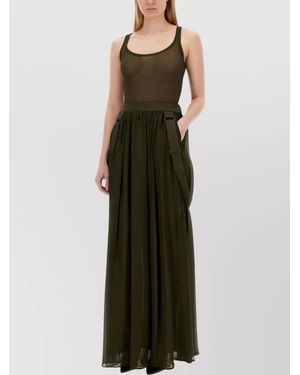 Max Mara Silk Slim-Fit Tank Top - Green