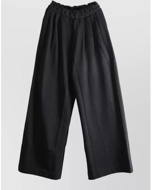 Dries Van Noten Cotton Wide-Leg Pants - Black