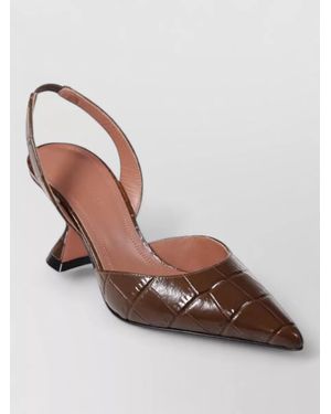 AMINA MUADDI Leather Mules - Brown
