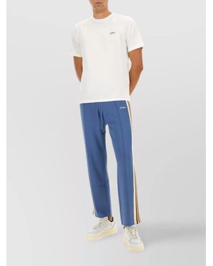 Autry Logo Side Stripe Jogging Pants - Blue