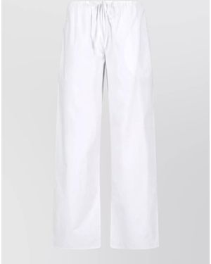 Matteau Straight Pajama Bottoms - White