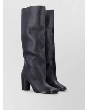 Lemaire Leather Knee-High Boots - Blue