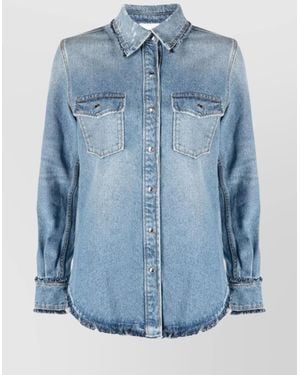 Chloé Denim Long-Sleeve Shirt - Blue