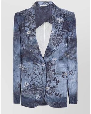 Pierre Louis Mascia Silk Blend Suit Jacket - Blue