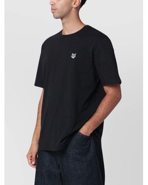 Maison Kitsuné Cotton Logo Patch T-Shirt - Black