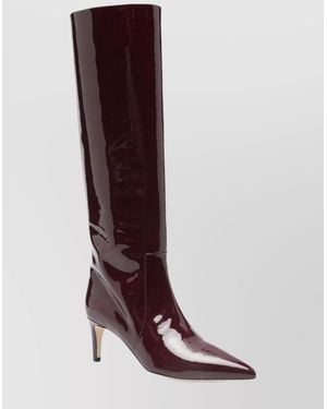 Paris Texas Knee High Stiletto Heel Boots - Brown
