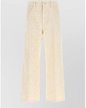 Brunello Cucinelli High-Rise Cropped Straight-Leg Denim Trousers - Natural