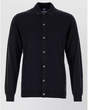 Fedeli Wool Cardigan - Blue