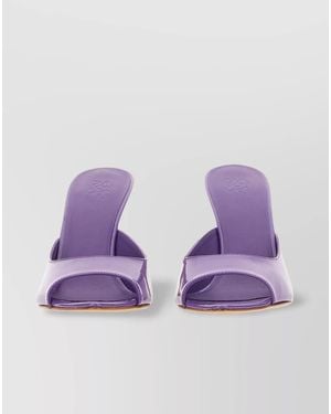 Gia Borghini Leather Stiletto Sandals - Purple