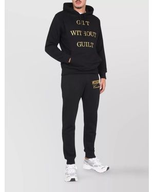 Moschino Cotton Hoodie - Black