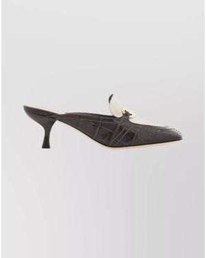 Ferragamo Leather Mules - Black