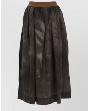 Uma Wang Cupro Full Skirt - Black