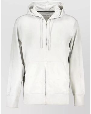 Calvin Klein Cotton Zip Up Hoodie - White