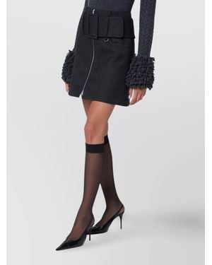 Patou High-Rise Mini Skirt - Black