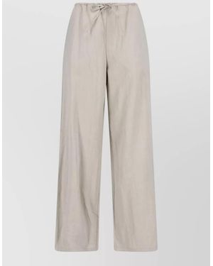 DUNST Tailored Straight Pants Two Back Pockets - Natural