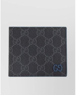 Gucci Gg Supreme Textile Wallet - Gray