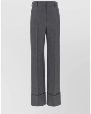 Valentino Garavani Wool Tailored Trousers - Grey