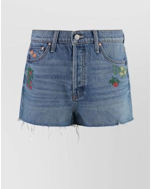 Mother Denim Shorts - Blue