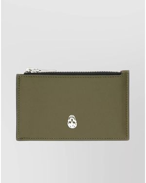 McQueen Leather Card Holder - Green