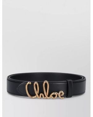 Chloé Leather Belt - Grey
