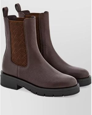 Ferragamo Leather Mohave Ankle Boots - Brown