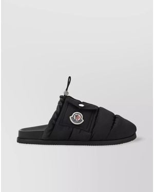 Moncler Padded Slippers - Black
