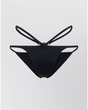 Versace Medusa Plaque Bikini Briefs - Black