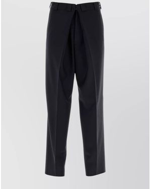 Givenchy Wool Mohair Regular-Fit Pants - Blue