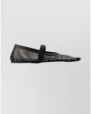 Marni Pointed Toe Sneakers Mesh Detailing - Black