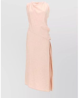 strapless open back dress Draped Jersey Midi Dress by Victoria Beckham main image 0