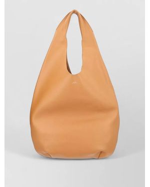 A.P.C. Le Neige Slouchy Tote Single Handle - Orange