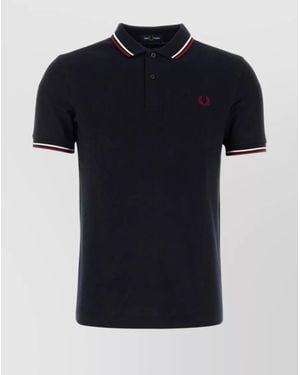 Fred Perry Cotton Piqué Polo Shirt - Black