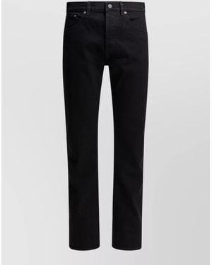 Golden Goose Cotton Slim-Fit Mid-Rise Straight-Leg Jeans - Black