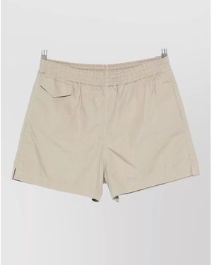 A.P.C. Utility Beach Shorts Short Length Pockets - Natural